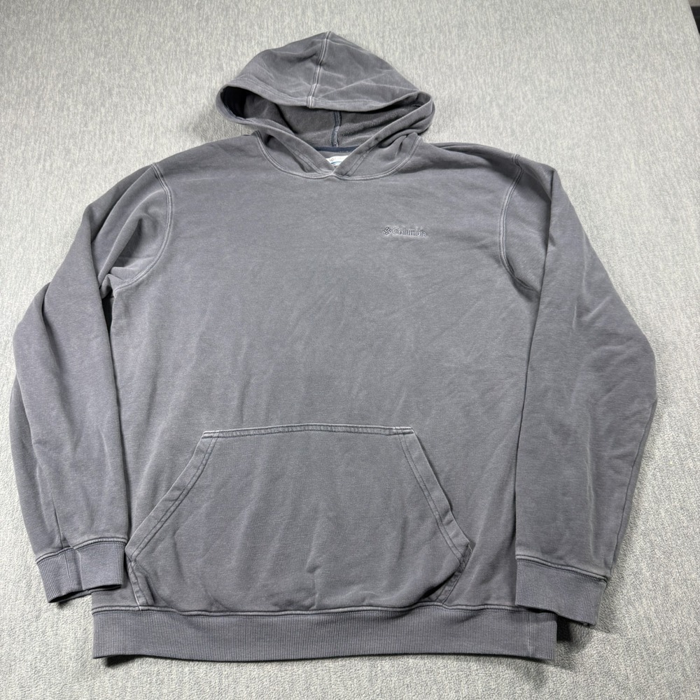 Columbia Hoodie Mens Medium Fleece Sweatshirt Pullover Kangaroo Pocket Athletic